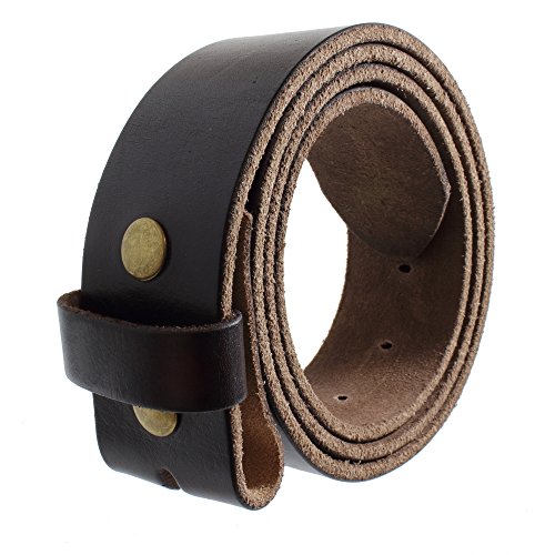 Image of Gelante Genuine Full Grain Leather Belt Strap without Belt Buckle