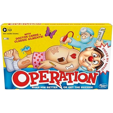 Operation Electronic Board Game with Doctor Cards Cover