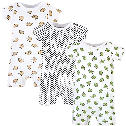 Image of Hudson Baby Unisex Cotton Rompers
