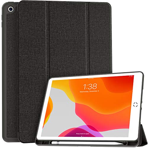 Soke New iPad 7th Generation 10.2" Case 2019 with Pencil Holder, Premium Shockproof