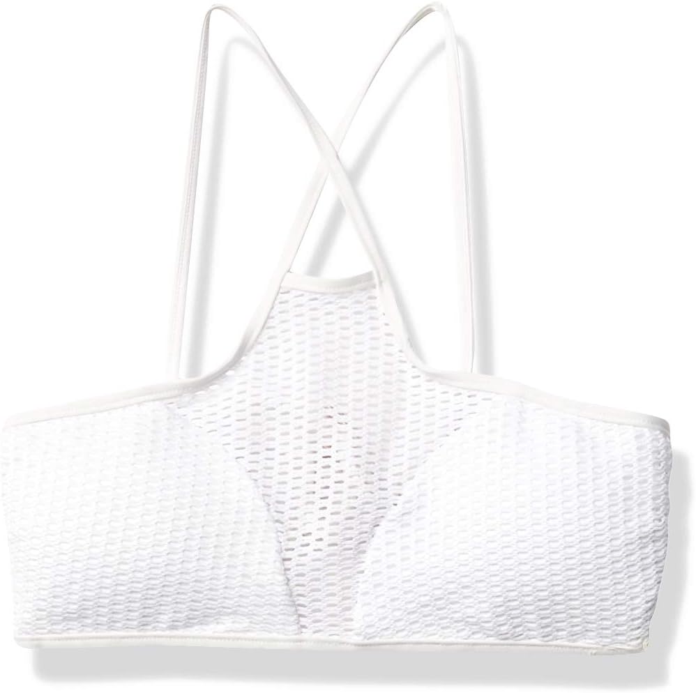 Red Carter Women's Sun Dance Mesh Halter High Neck Bikini Top