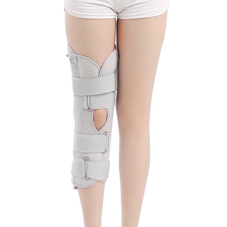 膝補装具　足用サポーター レッグスプリント ブラック Amazon.co.jp: 膝固定装置膝蓋骨骨折スプリントレッグ