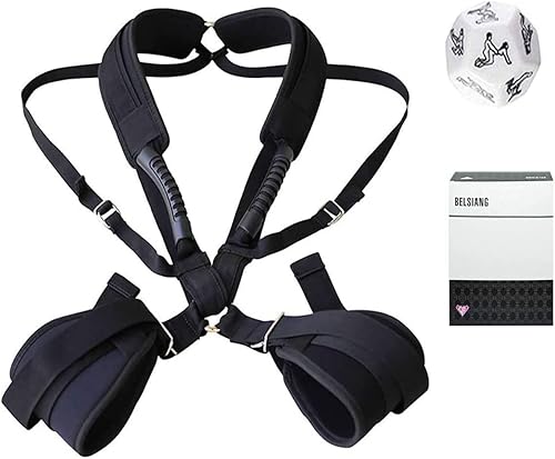 BELSIANG Columpio de sexo para parejas juegos sexuales de columpio de cuerpo divertido cinturón ajustable negro versión clásica