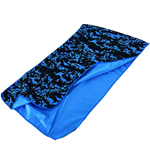Monland Camouflage Ice Towel Cold Towel Cooling Ice Towel Quick Dry Towel For Outdoor Sports Yoga Fitness Dark Blue