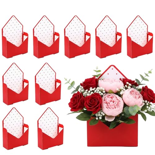 Boîte enveloppe pour bouquet pliable imperméable fleuriste mariage anniversaire
