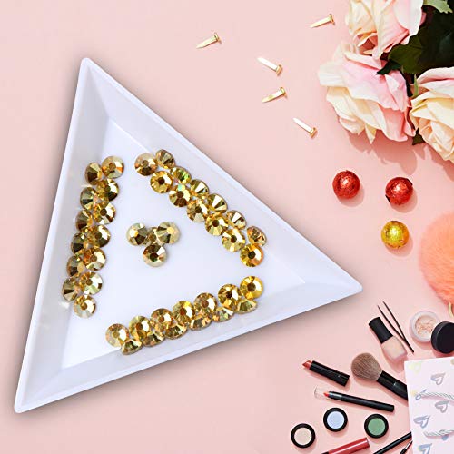 Image of 288 Pieces Flatback Rhinestones Glue Fix Crystal Glass Diamantes Gems for Crafting Nail Art Crafts Decorations Clothes Shoes 7.2 mm (ss34, Metallic Sunshine)