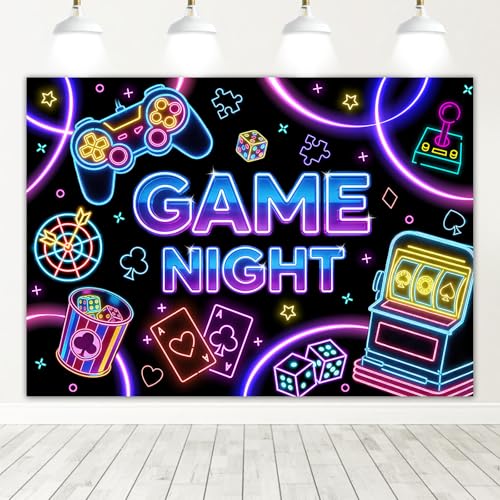 Fondo Fotográfico Mocsicka 7x5 ft Temática Juego Nocturno miniatura 1