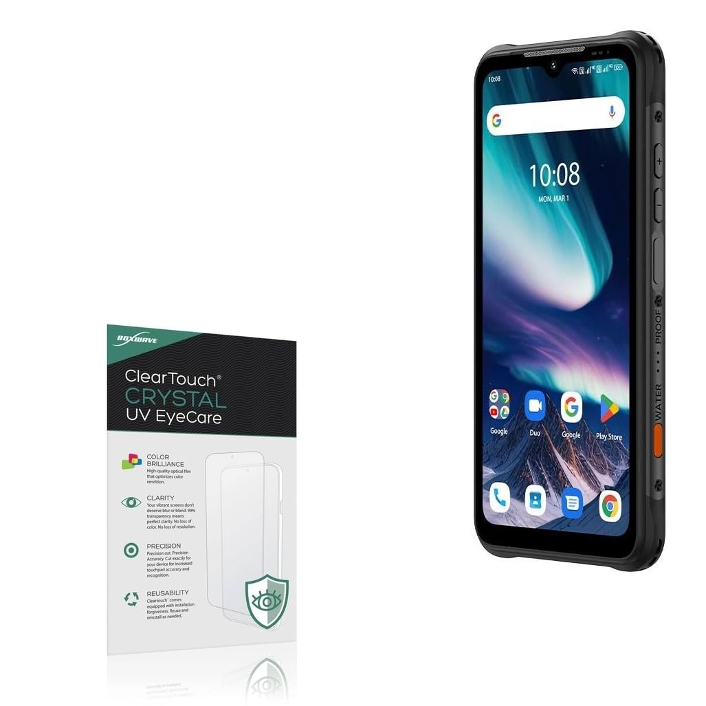 BoxWave Screen Protector Compatible With Umidigi Bison X20 - ClearTouch Crystal Anti-UV EyeCare (2-Pack), Filters out Harmful Blue Light Reduce Fatigue
