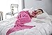 Coperta a Forma di Coda di Sirena Lavorata a Maglia per Bambini, Bambini e Adulti, Colori Rosa Travel Home Funzione Auto 1 Pezzo, Rosa, S 50 * 90cm