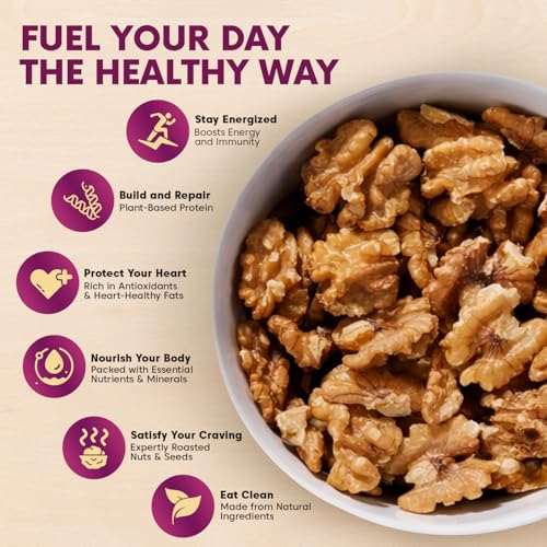 Image of Ethno Bio-Activated Chile Walnuts (14-Pack) - Premium Roasted & Sterilised Walnuts Without Shell - Fresh Akhrot Dry Fruits - Brain-Boosting Nuts, No Added Sugar, Oil-Free, Healthy Snacks (420g)