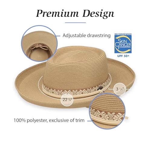 Wallaroo Hat Company Women’s Stevie Sun Hat – UPF 50+ UV Protection, Wide Brim, Medium Size, Packable & Adjustable Sun Hat - Image 5