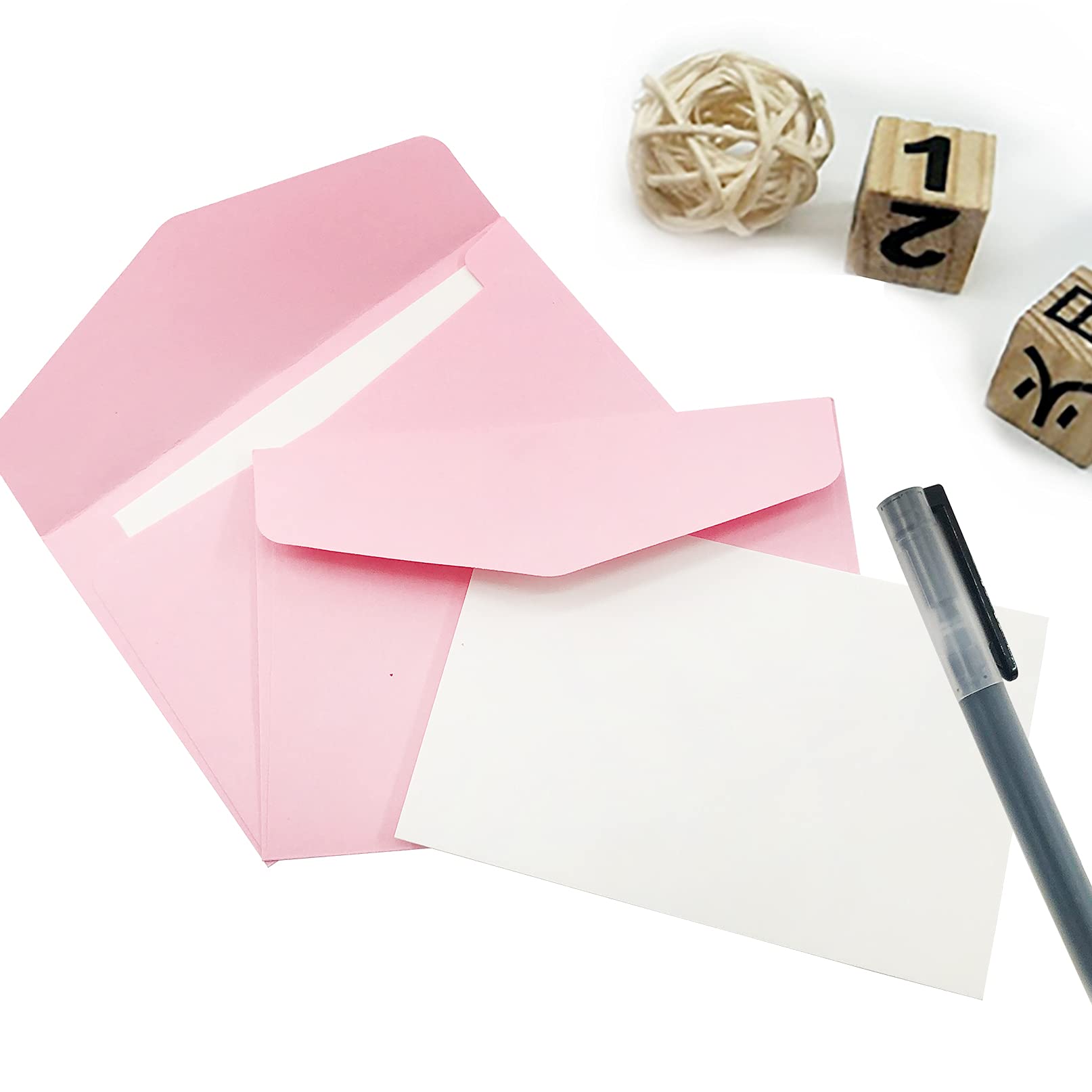 VANRA Set di 170 Piccoli Biglietti Vuoti Con Buste Colorate - Mini Buste Bianche, 17 Buste Assortite per Regali, Cartoncini, Indici, Biglietti da Visita