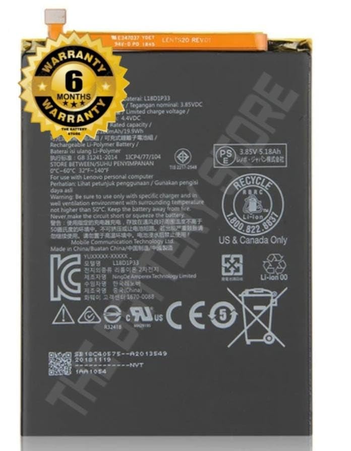 Image of Original L18D1P33 Battery for Lenovo Tab V7 6.9 inch ZA4L0052IN Battery with 6 Months Warranty* (B083)
