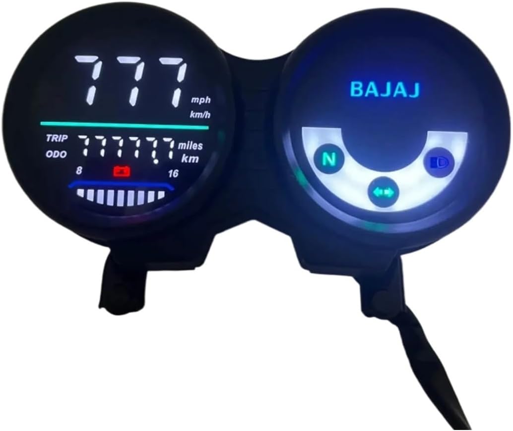 Motorcycle Speedometer Gauge for B&ajaj Boxer CT100 CT110 Digital Meter Panel Motorcycle Tachometer Tachometer Assembly Tachometer Tachometer Meter