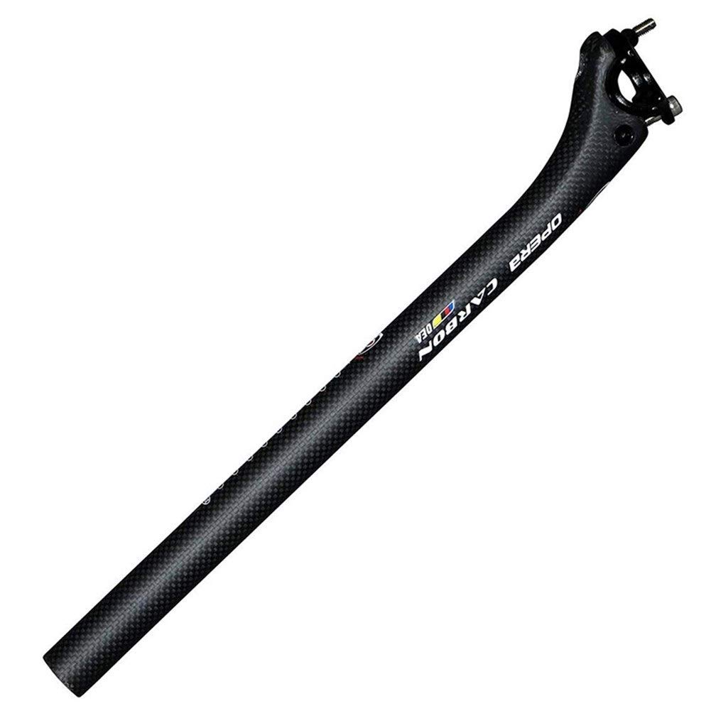 Tija de sillín Llena de Fibra de Carbono Ultraligero Carretera de montaña Accesorios de la Bici del Asiento del Tubo del Asiento Tija de sillín Tubo 3K Patrón Tija Suspension MTB