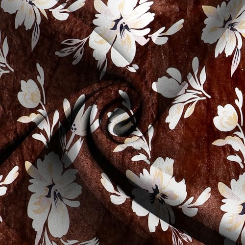 Image of Premium Elastic Fitted Warm bedsheets for Winter for Double Bed, Elastic Fitted Winter bedsheets for King Size Bed with 2 Pillow Covers, Size - 72 x 78 Inches (Brown)
