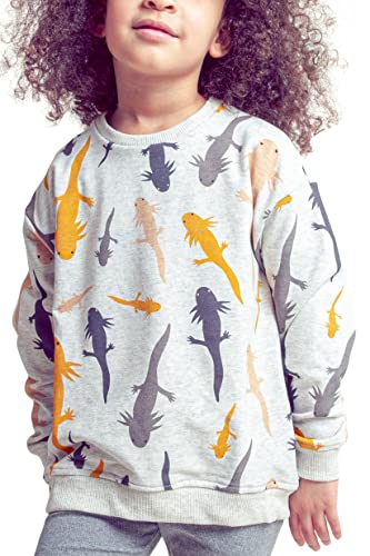 veo veo - Ajolote Pattern Sweatshirt - Boys and Girls - Comfortable and Soft - Round Neck - Multicolor Design4
