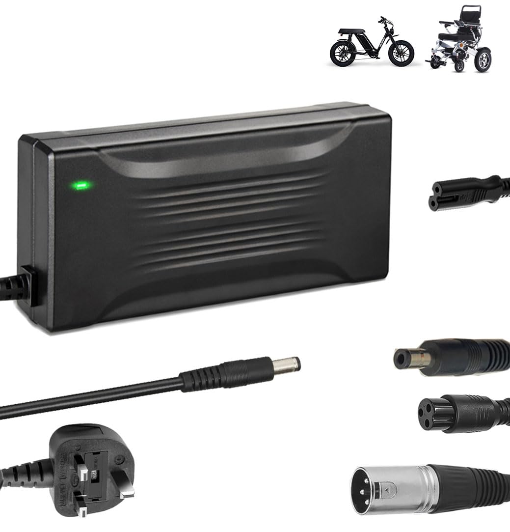 54.6V 4A Charger with 3P XLR Cannon Connector 48V Fast Charging Mobility Scooter Wheelchair Charger