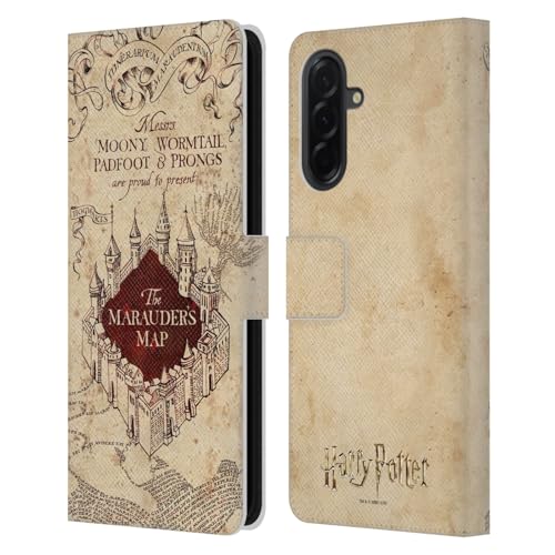 Étui portefeuille cuir Samsung Galaxy A36 5G Harry Potter Marauder's Map