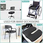 Larger Seat Cushion for Office Chair,10-Inch Extended U-Cutout - Image 5