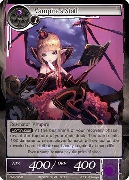 Force of Will Tcg: Vampire's Staff - CMF-095 - R-Foil