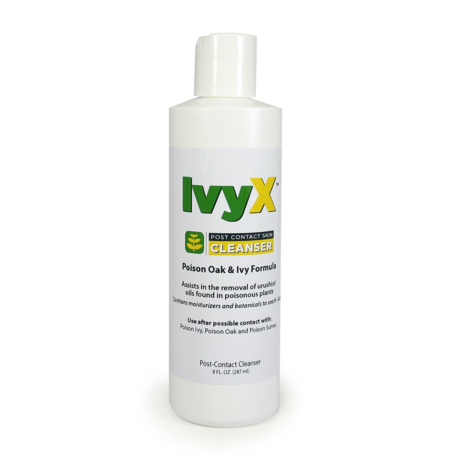 CoreTex Ivy X Post Contact Poison Ivy Treatment Gel - 8oz Bottle of USA-Made Gel to Remove Itchy Rashes - Also Works on Poison Oak & Sumac Oils
