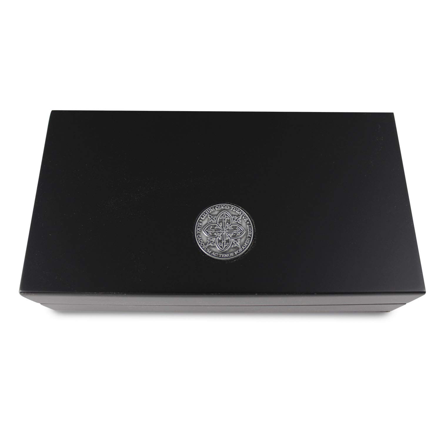 Egoist JK00179 Cave à cigares Humidor Humidificateur avec hygromètre - 5 cigares (Noir)