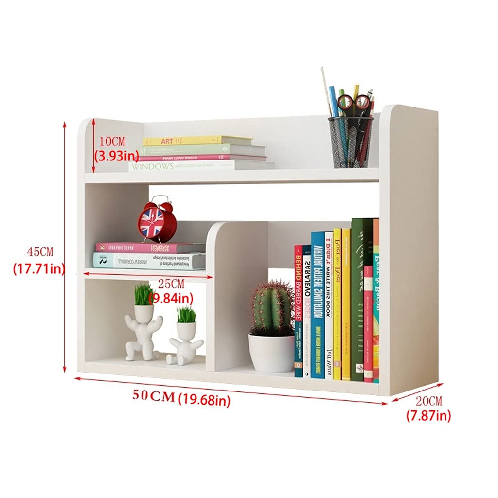Estantería portátil Estantería de Escritorio Estantes de Madera de múltiples Capas Estantes para Archivos de Oficina Estantes para Libros Estante de Almacenamiento de Cocina Estant