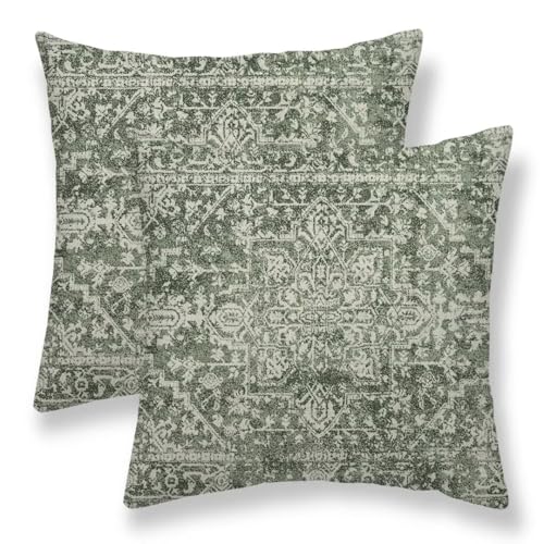 Sunshineyan Sage Green Boho Pillow Covers 24 x 24 Inch