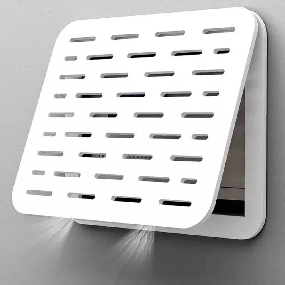 Caja de fusibles decorativa montada en la pared con puerta abatible para protección del medidor eléctrico y aspecto elegante (C)