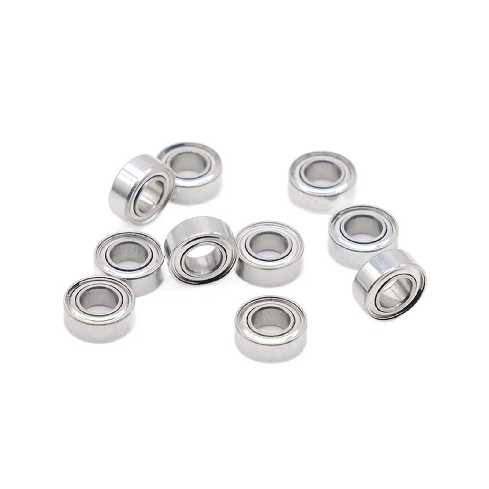 Miniaturowe łożysko kulkowe jednorzędowe 2 szt. 4x7x2,5 mm SMR74ZZ Łożysko ze stali nierdzewnej(S687ZZ 7X14X5)