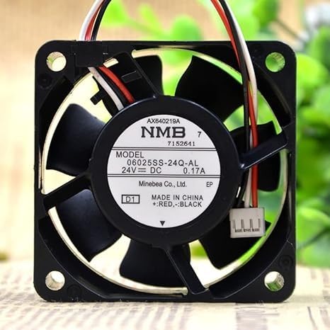 ESHMEET Lighting Hub NMB 06025SS-24-AL DC FAN 24V-0.17A Air Cooling Fan 60 * 60 * 25mm 3-Wire