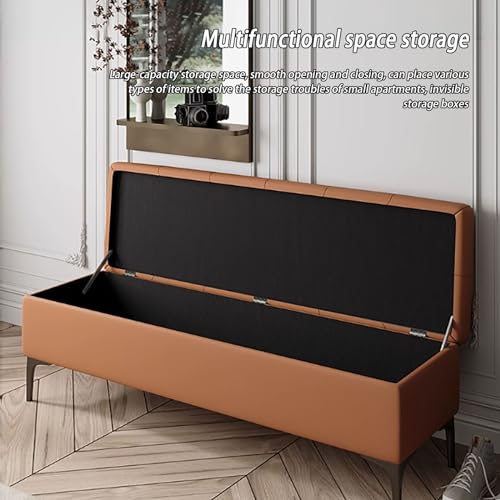 Banc de hall d'entrée avec coffre en bois pour ranger vos chaussures
