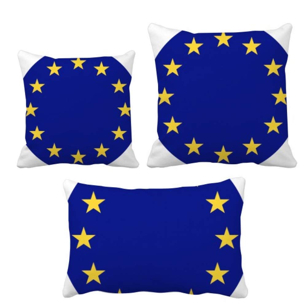 Drapeau national de l'Europe housse de coussin et son ensemble de décoration canapé
