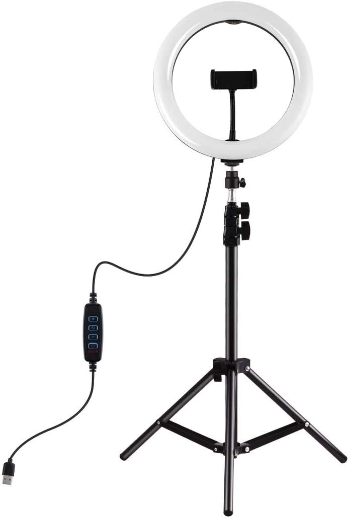 Deals-12 Pollici Led Ring Light Fill LED 10w Dimmerabile 2700-5500k Temperatura Colore Con Treppiede