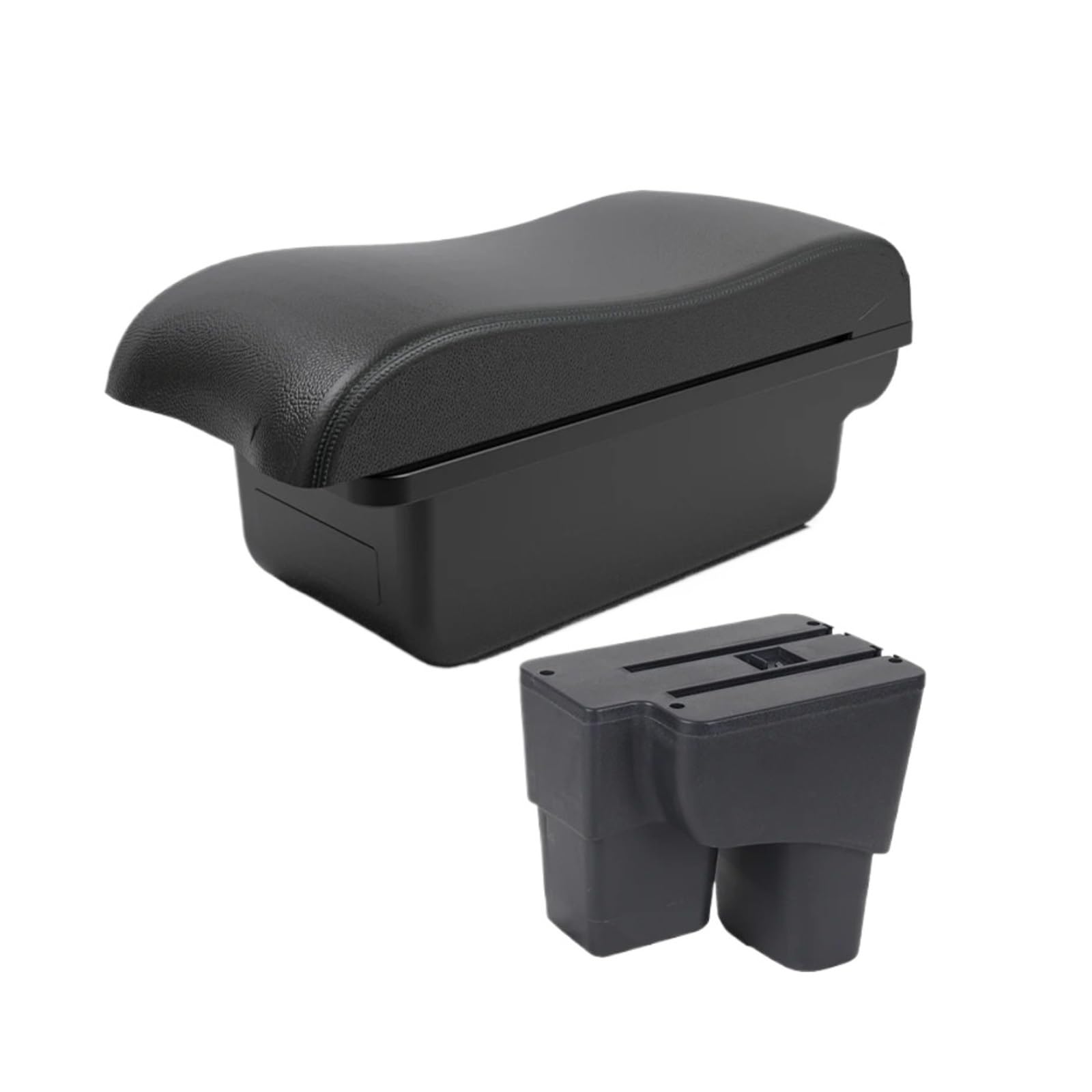 Ggwqoops Car Armrests For Kia For Pegas Armrest Box Car Central Storage Interior Retrofit Parts With USB Accessories Armrest Box(A2 Black line NO USB)
