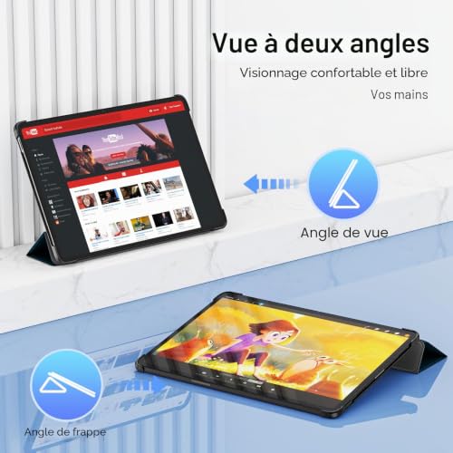 Coque pour Xiaomi Pad 8/Pad 8 Pro & Pad 7/Pad 7 Pro (11,2 Pouces),Paon Bleu – vue 4