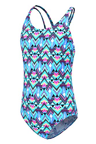 Image of Moon Tree Girls One Piece Swimsuits, Adjustable Double Straps Bathing Suits for Kids Girls Hawaiian Swimwear 3-16 Years