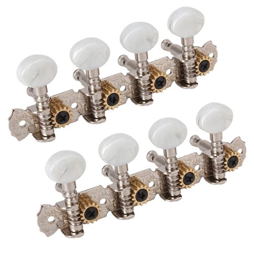 Head Tuner Tuning Peg Key Button + Bushing for Mandolin Machine (Pack of 2)