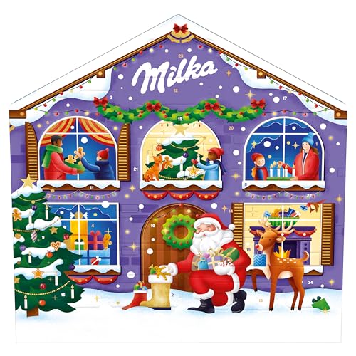 Milka - Milka Magic Mix – Calendrier de l’Avent – Assortiment Festif de Chocolats – Idée Cadeau Noël – Chocolat à Offrir – 1 x 147 g