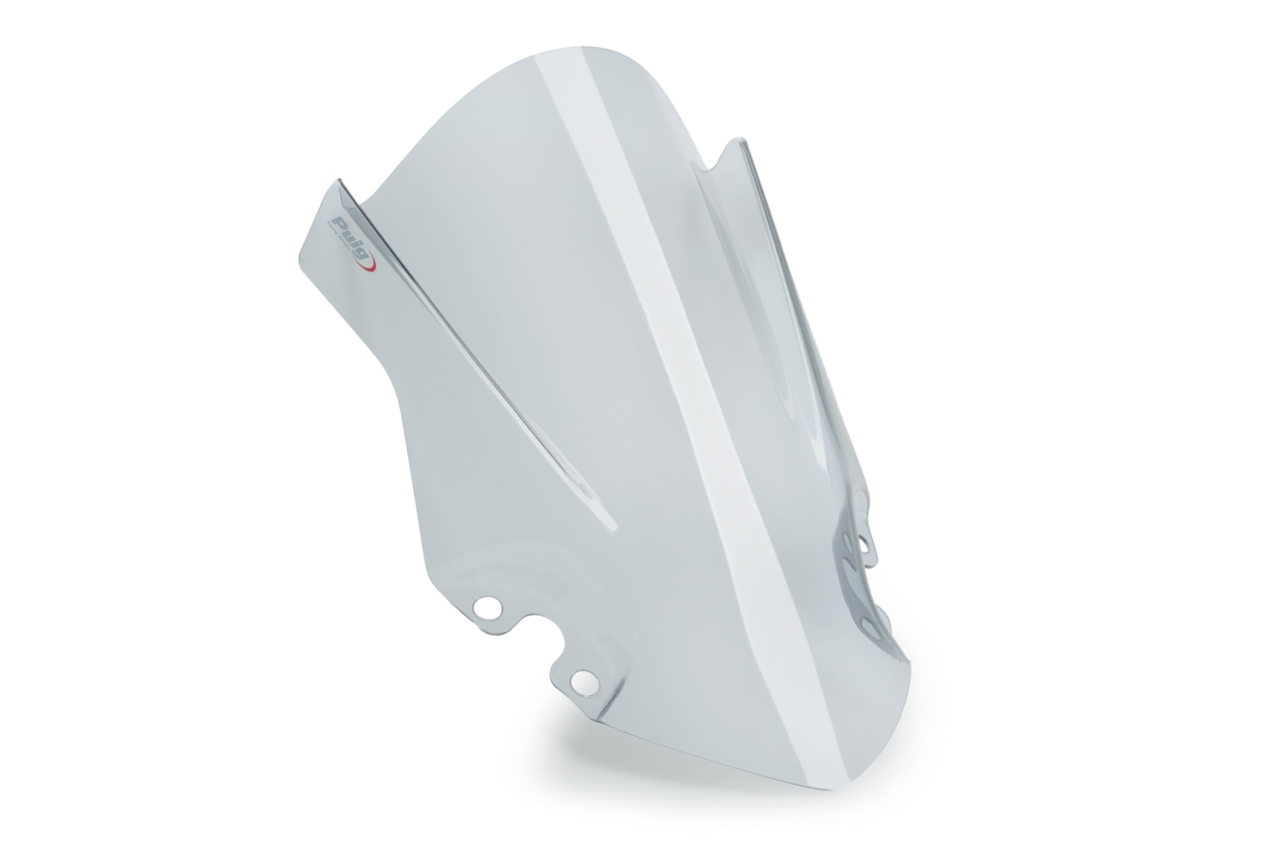 Puig 22286W Z-Racing Windscreen for motorcycle with aerodynamic design and sporty finish, Clear