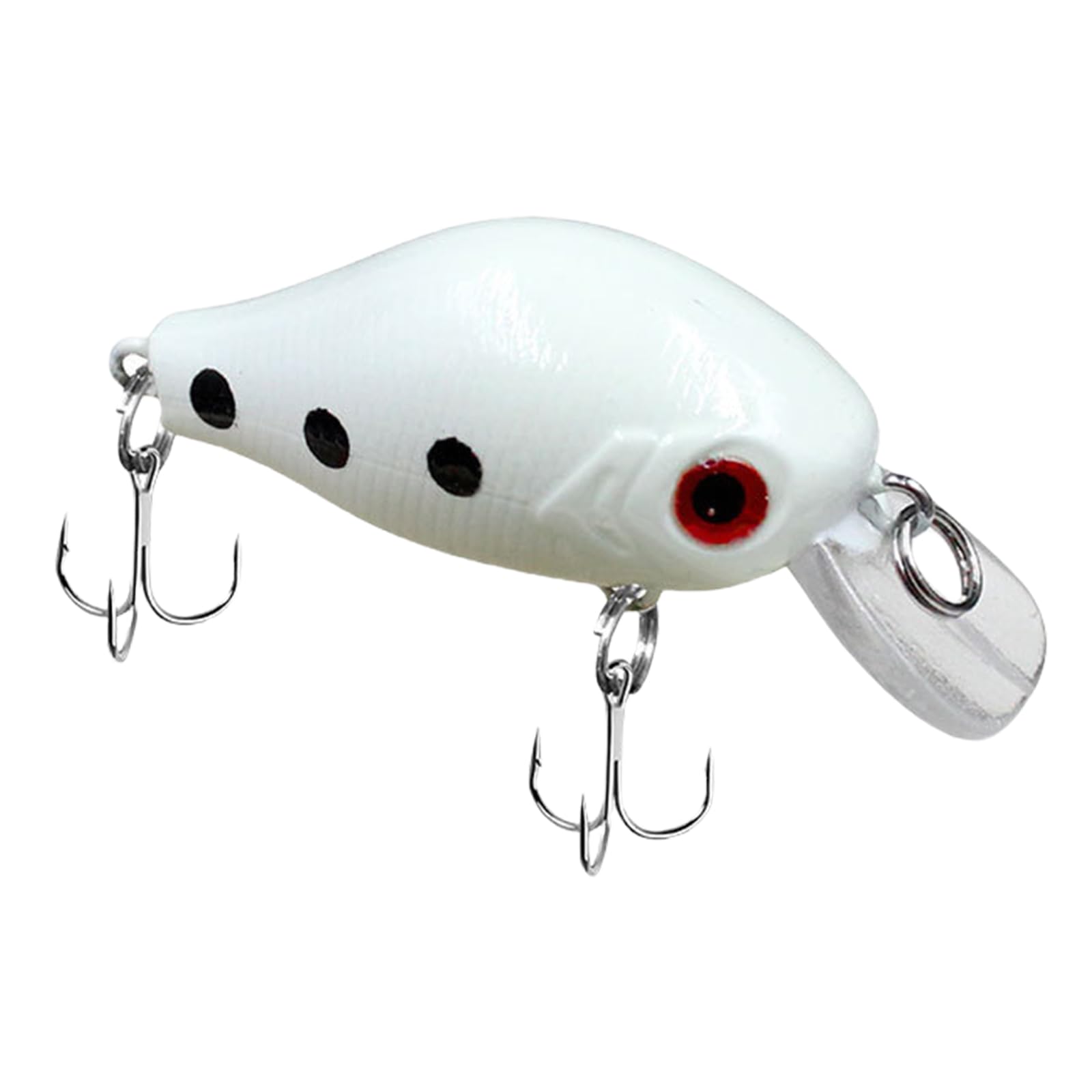 Beimus 6cm Small Crankbaits with Hook for Trout Fishing Artificial Minnow Fishing Lures Swimbait Crankbait for Crankbait