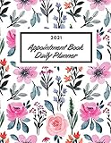 robe minelli  2021 Appointment Book & Daily Planner: Floral Watercolor cover/ Weekly Daily and Hourly Schedule Planner 2021-2022 /Book 15 Minute Increments/ Daily Bill Planner and Organizer 2021-2022 8.5 x 11
