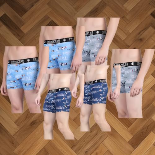 Image of Men's Nylon Stretch Printed Trunk | Ultra-Soft, Breathable Innerwear for Men | Stylish & Supportive Fit