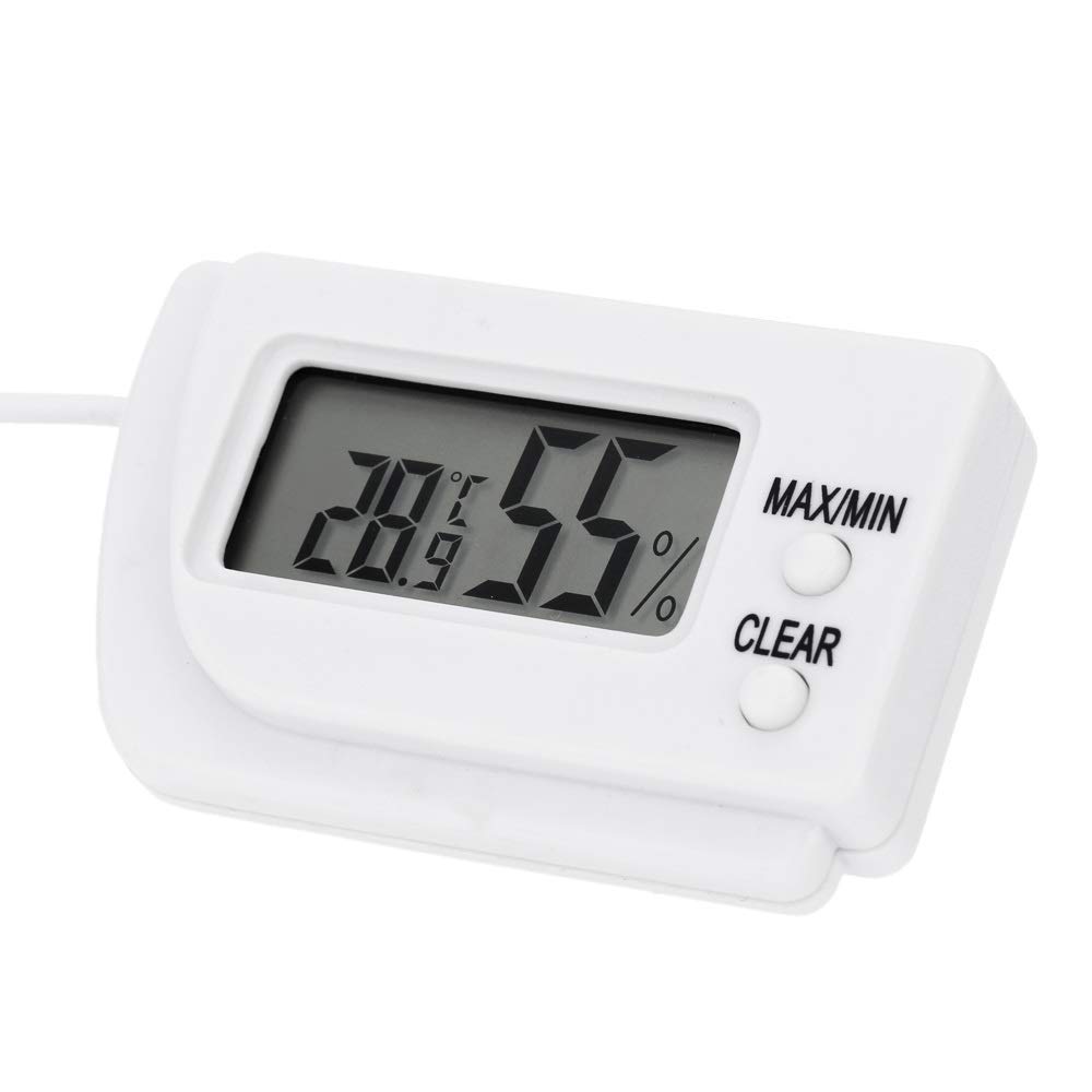 JFDBGU Mini Digital Pet Sensor Thermometer TERMOMETRO Pratico Temperatura E MISURATORE di umidità INCUBUCATORE Pet Temperatister Meter