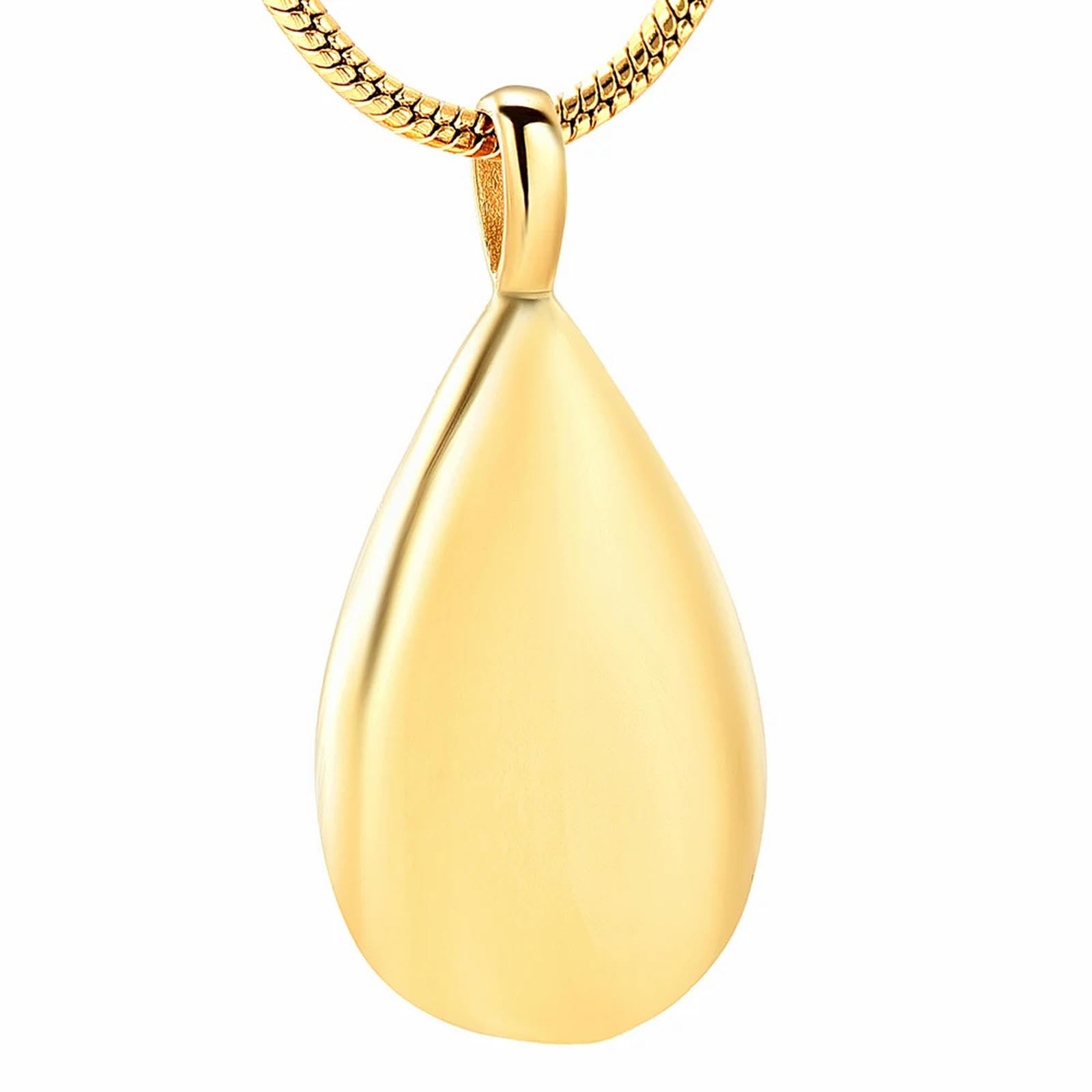 Collier urne funéraire goutte d'eau personnalisé pour garder le souvenir près du cœur
