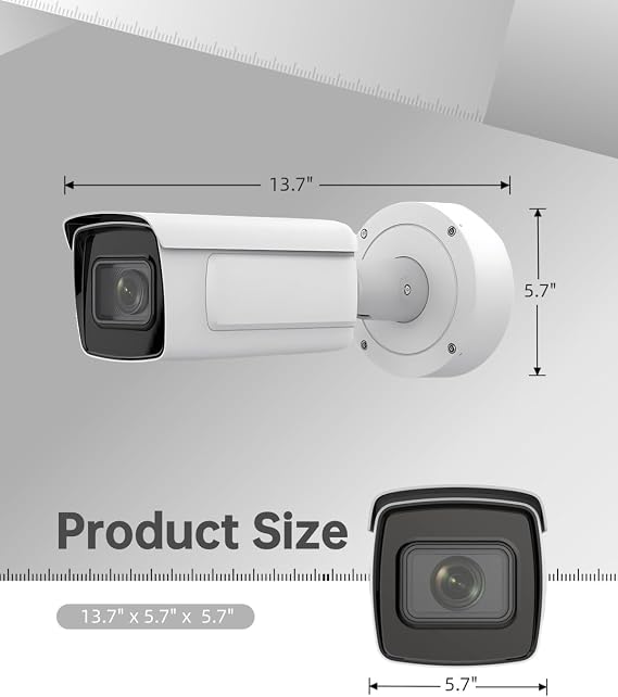 4MP PoE Security IP Camera - Compatible with Hikvision DS-2CD2643G0-IZS UltraHD Vari-Focal EXIR Bullet Weatherproof 2.8-12mm Motorized Lens