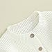 Newborn Baby Girl Boy Cute Long Sleeve Button Up Cardigan Toddler Knit Sweater Infant Fall Winter Clothes (White, 2-3 Years)