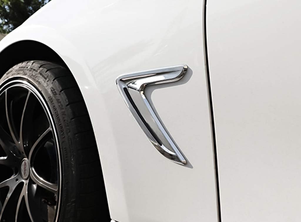New Protective Fender Scoops Compatible with BMW 3 Series F30 Sedan 2012-2019 316i 318i 320i 328i 330i 335i 340i (Silver)