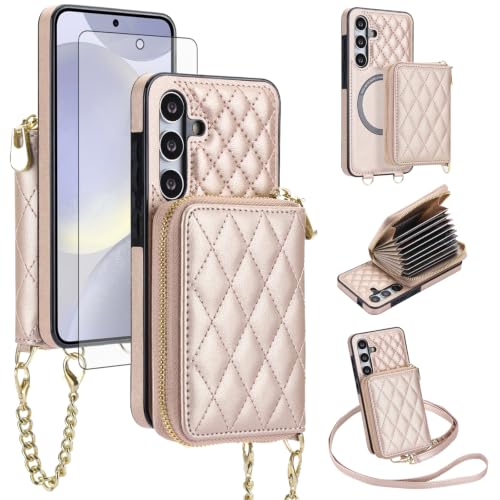 Étui antichoc Samsung S24 5G Asuwish avec porte-carte RFID pour éviter les pertes